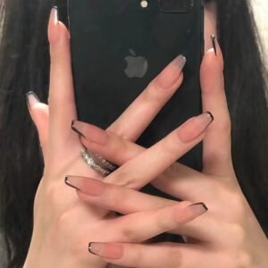 Press on Nails for Girls, 24 Pcs with Glue and mini filer