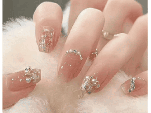12 Pcs Nails For Girls with Glue