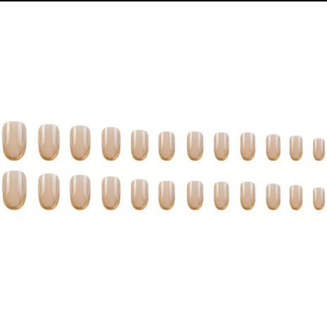 Press on nails for girls 24Pcs with glue sheet and nail filer - Image 3