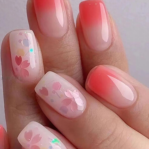 Floral Nails press on nails with elegant flower design