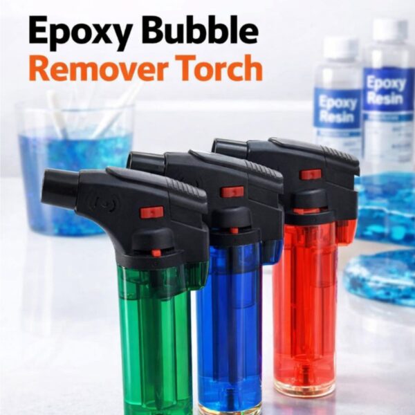 Epoxy bubble remover torch lighter tool for popping air bubbles in resin art and molds